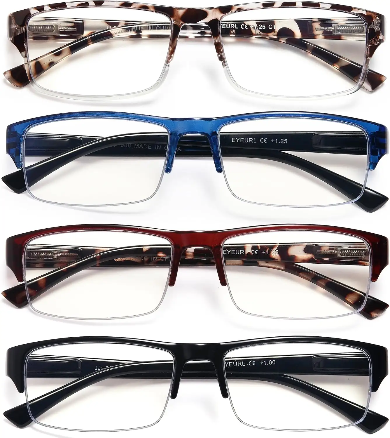 EYEURL Half Frame Reading Glasses… — Photo 1