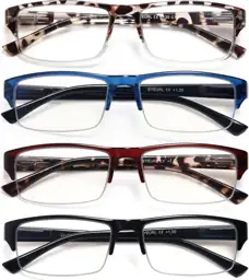 EYEURL Half Frame Reading Glasses… — Photo 1