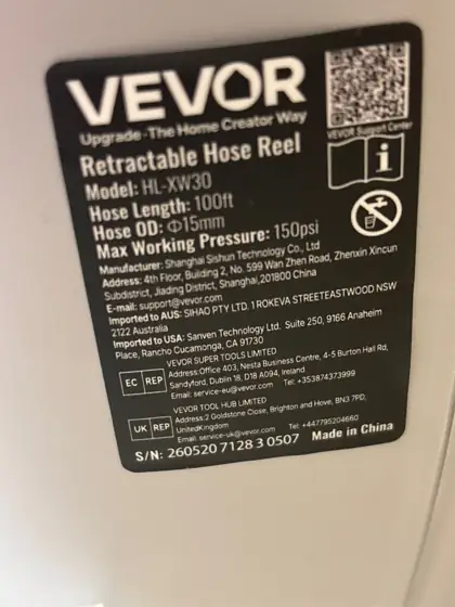 Retractable Hose Reel 1/2 in.… — Photo 5