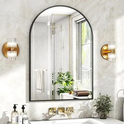 XRAMFY 20x30 Black Arched Bathroom… — Photo 1