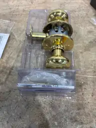 Colonial Polished Brass Passage Hall/Closet… — Photo 3