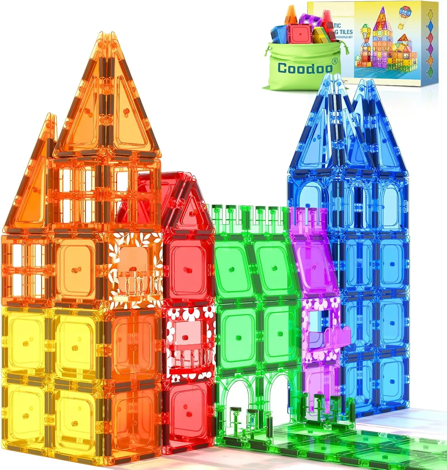60 PCS Magnetic Building Tiles… — Photo 1