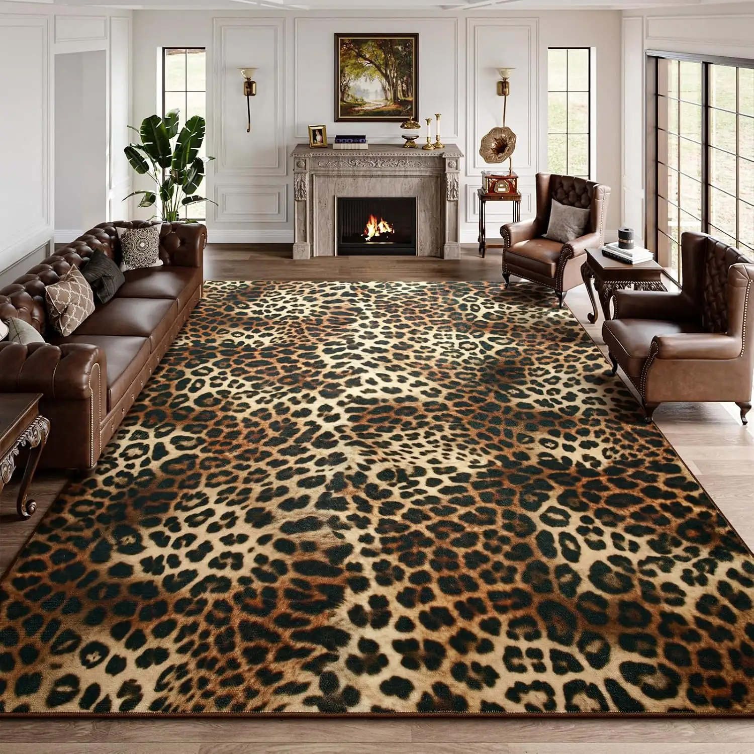 DweIke Leopard Rug 4x6 Cheetah… — Photo 1