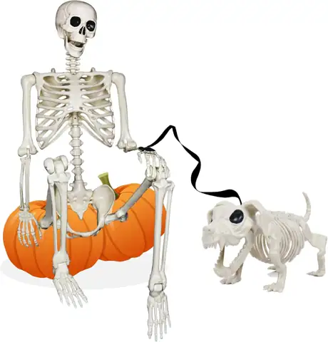 NEROSUN 5.4FT Halloween Skeletons, Posable… — Photo 1