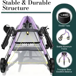 3-Wheel Rollator for Seniors, Lightweight,… — Photo 2