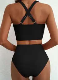 Herseas Womens Twist Front High… — Photo 2
