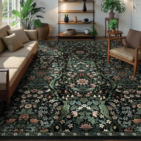 8x10 Large Area Rug Floral… — Photo 1