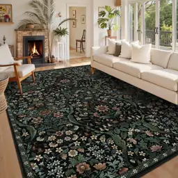 8x10 Large Area Rug Floral… — Photo 2