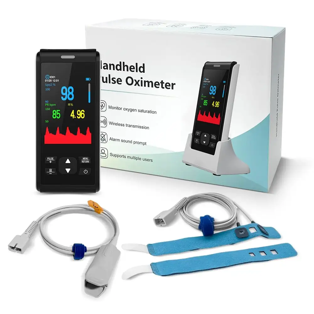 Pulse Oximeter Fingertip Handheld Blood… — Photo 1