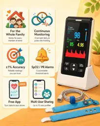 Pulse Oximeter Fingertip Handheld Blood… — Photo 2