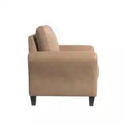 Wesley Light Brown Microfiber with… — Photo 2