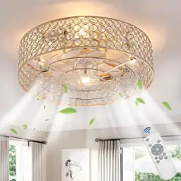 20 Inch Gold Crystal Fandelier… — Photo 2