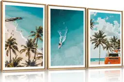 LHIUEM Large Nature Surfboard Framed… — Photo 1