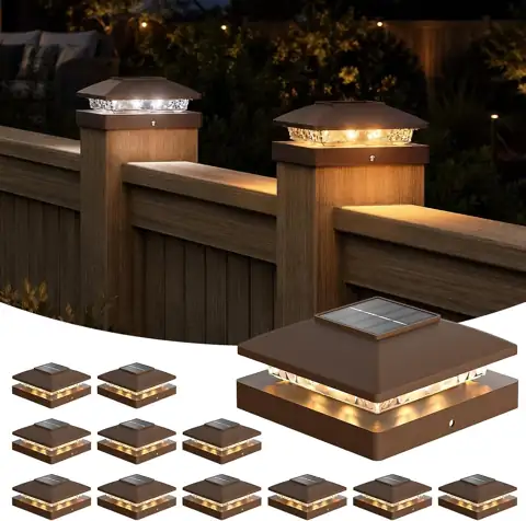 APONUO Solar Post Cap Lights… — Photo 1