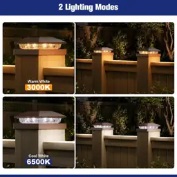APONUO Solar Post Cap Lights… — Photo 2