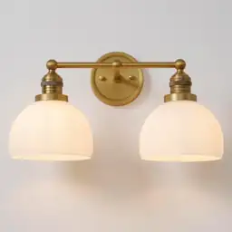 2-Light Brass Gold Wall Sconces,Double… — Photo 1