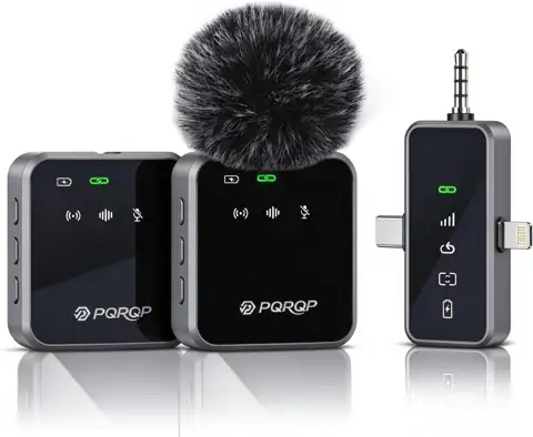 PQRQP Wireless Clip Microphone, Mini… — Photo 1