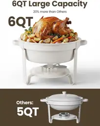 6QT Round Chafing Dishes for… — Photo 2