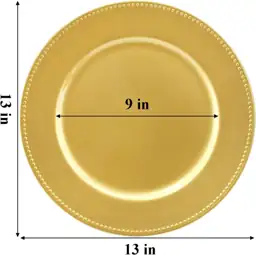 Okllen 12-Pack Plastic Gold Charger… — Photo 2