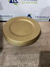 Okllen 12-Pack Plastic Gold Charger… — Photo 3