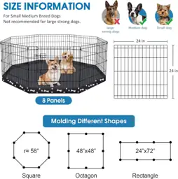 PEEKABOO Dog Playpen 24 Inch,… — Photo 2