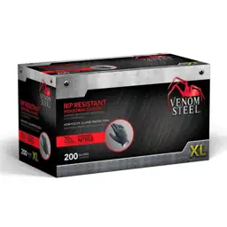 200-Count Black Powder-Free Nitrile Gloves — Photo 2