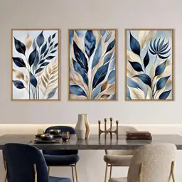 HPNIUB Large Boho Blue Botanical… — Photo 2