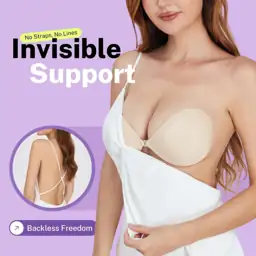 Invisible Strapless Sticky Bra Push-Up… — Photo 2