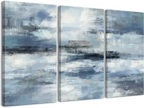 Blue Abstract Wall Art -… — Photo 1