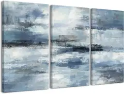 Blue Abstract Wall Art -… — Photo 1