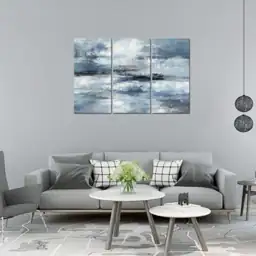 Blue Abstract Wall Art -… — Photo 2