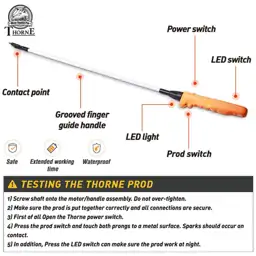 Waterproof Cattle Prod Stick with… — Photo 2