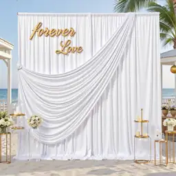 60x10FT White Photo Backdrop -… — Photo 1