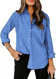 siliteelon Women's Button-Down Shirt Cotton… — Photo 1