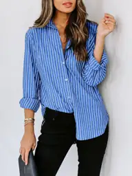 siliteelon Women's Button-Down Shirt Cotton… — Photo 2