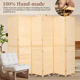 Bamboo Room Divider 6 Panel… — Photo 2