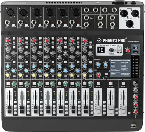 Phenyx Pro 8ch Audio Mixer… — Photo 1