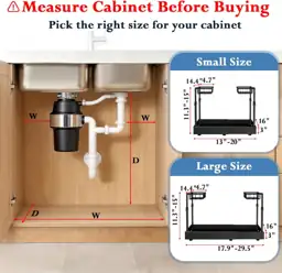 Aisslro Under-Sink Organizer, 2-Tier Pull-Out… — Photo 2