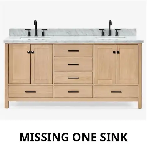 Ariel Cambridge 73-Inch Rectangle Sink… — Photo 1