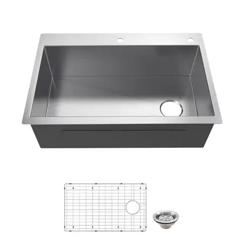 Zero Radius Drop-In/Undermount 16G Stainless… — Photo 1