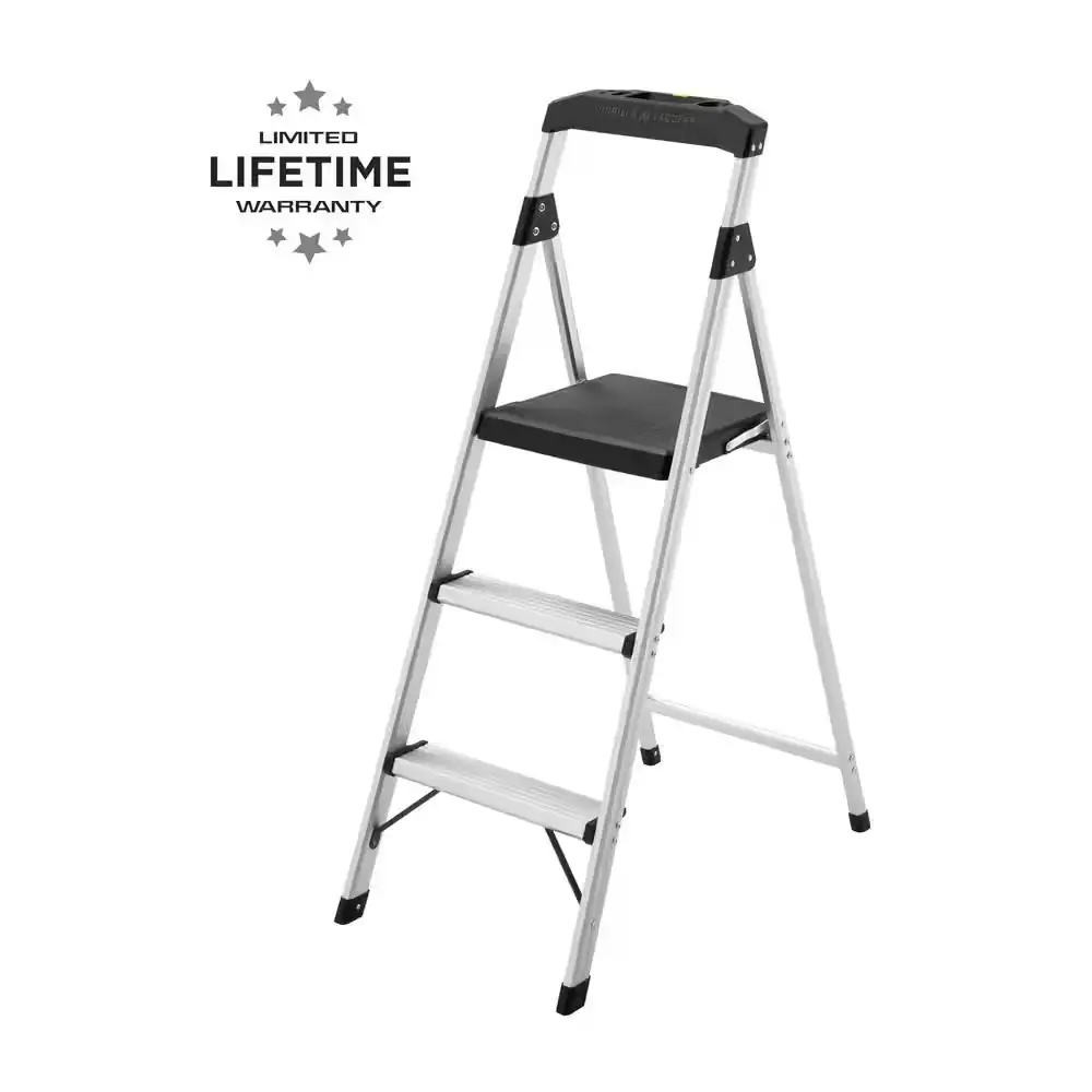 3-Step Aluminum Step Stool Ladder,… — Photo 1