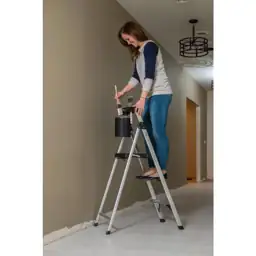 3-Step Aluminum Step Stool Ladder,… — Photo 2