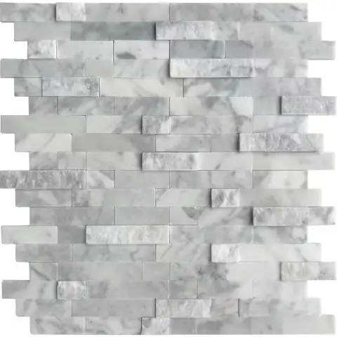 Mixed Gray Natural Marble Peel-and-Stick… — Photo 1
