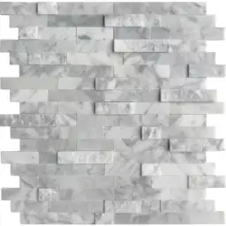 Mixed Gray Natural Marble Peel-and-Stick… — Photo 1