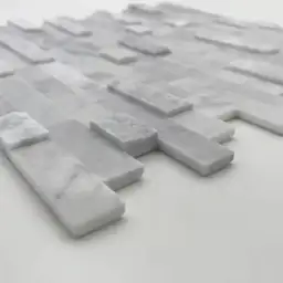 Mixed Gray Natural Marble Peel-and-Stick… — Photo 2