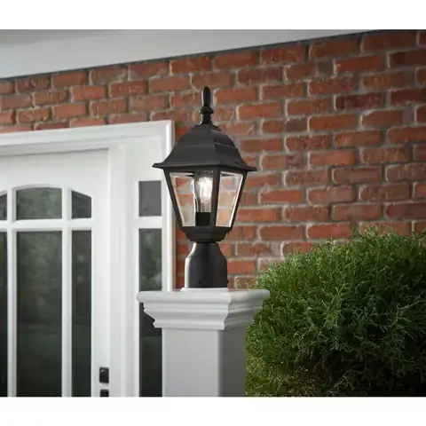 Hampton Bay 1-Light Black Steel… — Photo 1