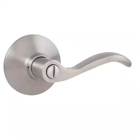 Naples Satin Nickel Bed/Bath Door… — Photo 1