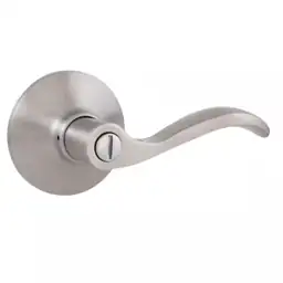 Naples Satin Nickel Bed/Bath Door… — Photo 1