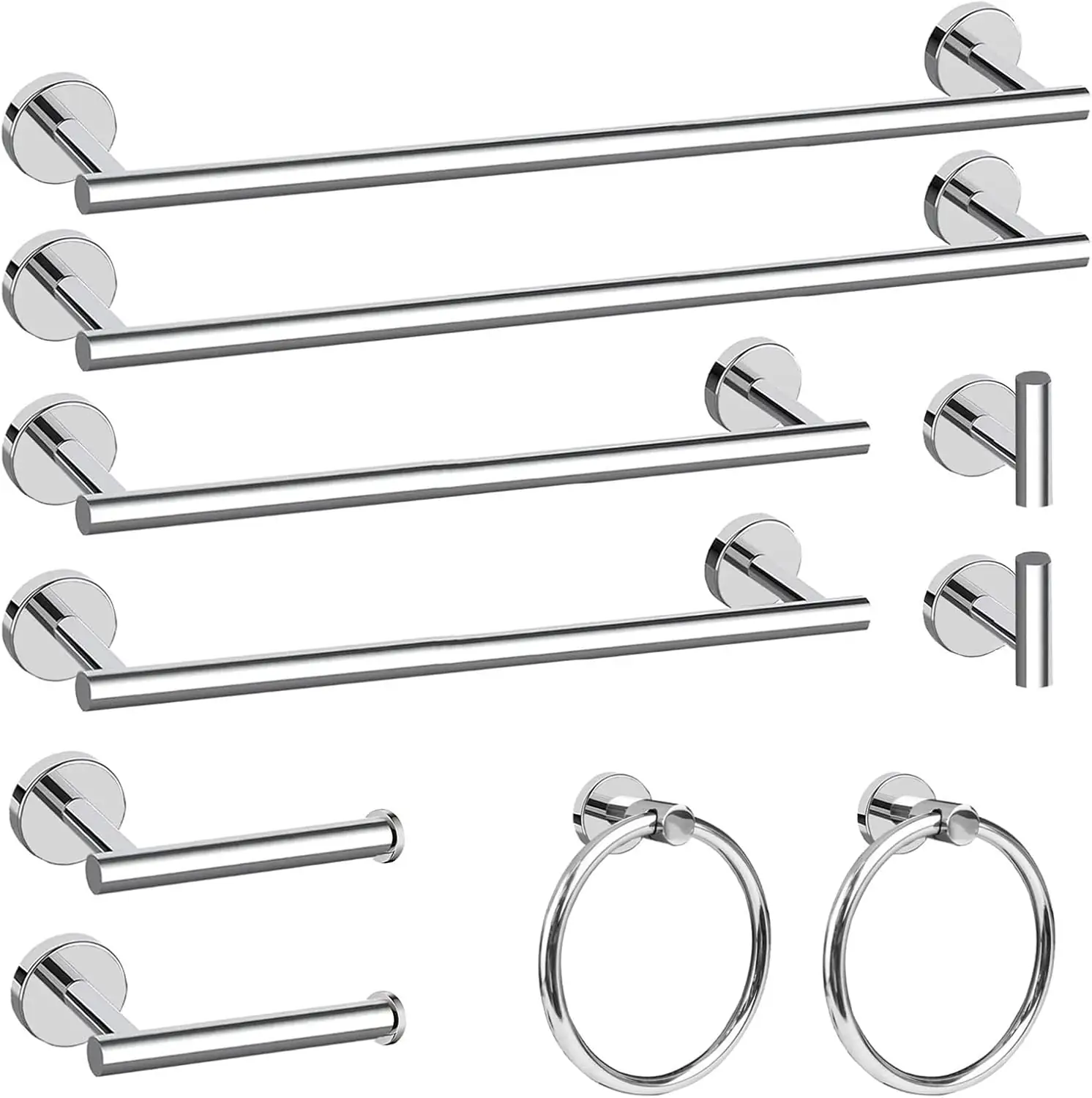 Cilee 10 Piece Chrome Bathroom… — Photo 1