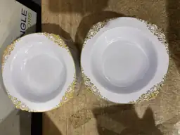 100Pcs Gold Plastic Bowls -… — Photo 4